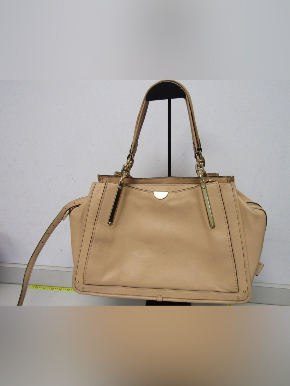 EUC - Coach Dreamer Beige Structured Leather Tote Bag w. COA